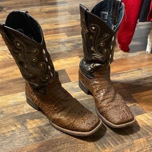 Mens Ferrini square toe cowboy boot